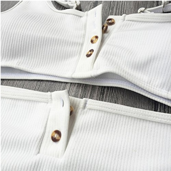 EMMA Solid White Cotton Bikini - Picture 7 of 7